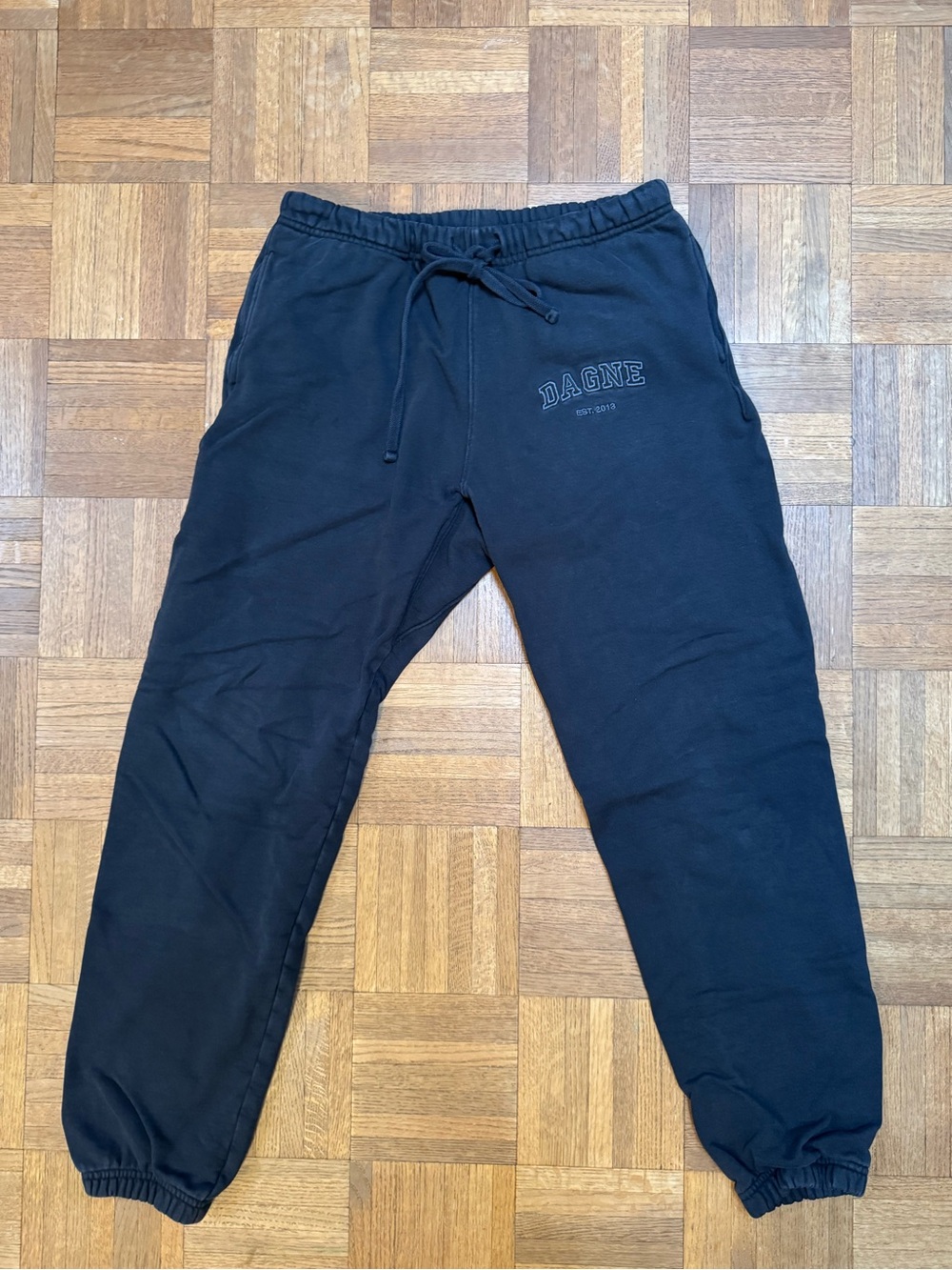 Dagne Dover VARSITY LOGO SWEATPANTS black size M